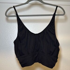 Black crop top